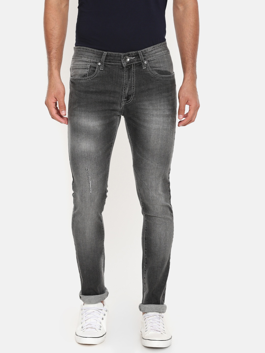 

Pepe Jeans Men Grey Super Skinny Fit Low-Rise Clean Look Stretchable Jeans