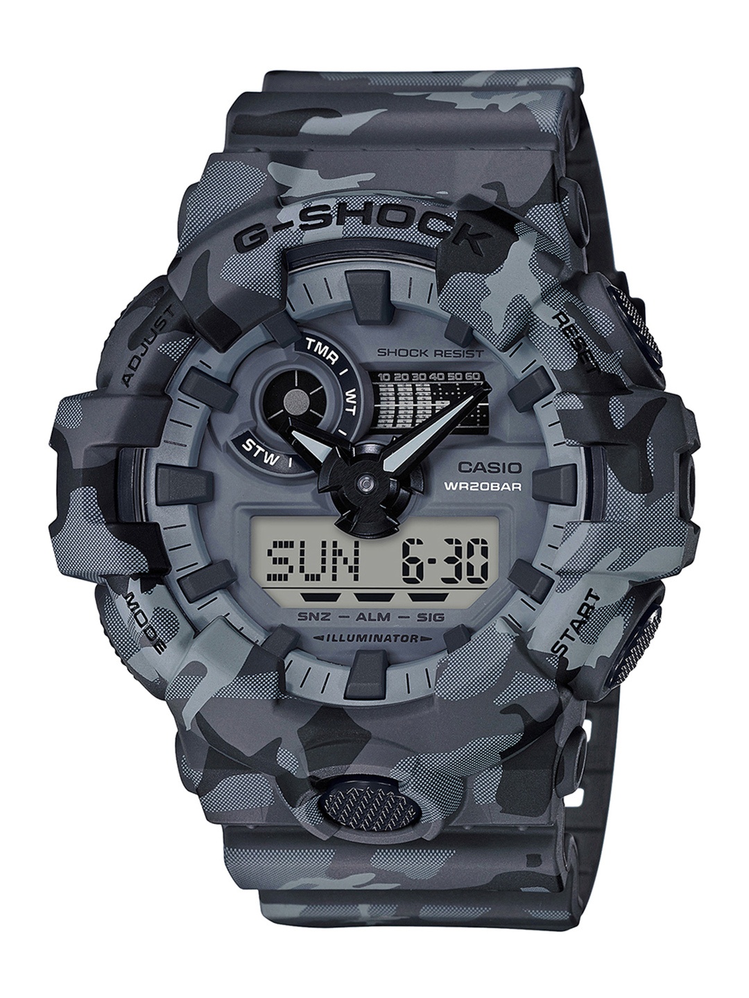 

Casio G-Shock Men Grey Analogue and Digital watch G825 GA-700CM-8ADR