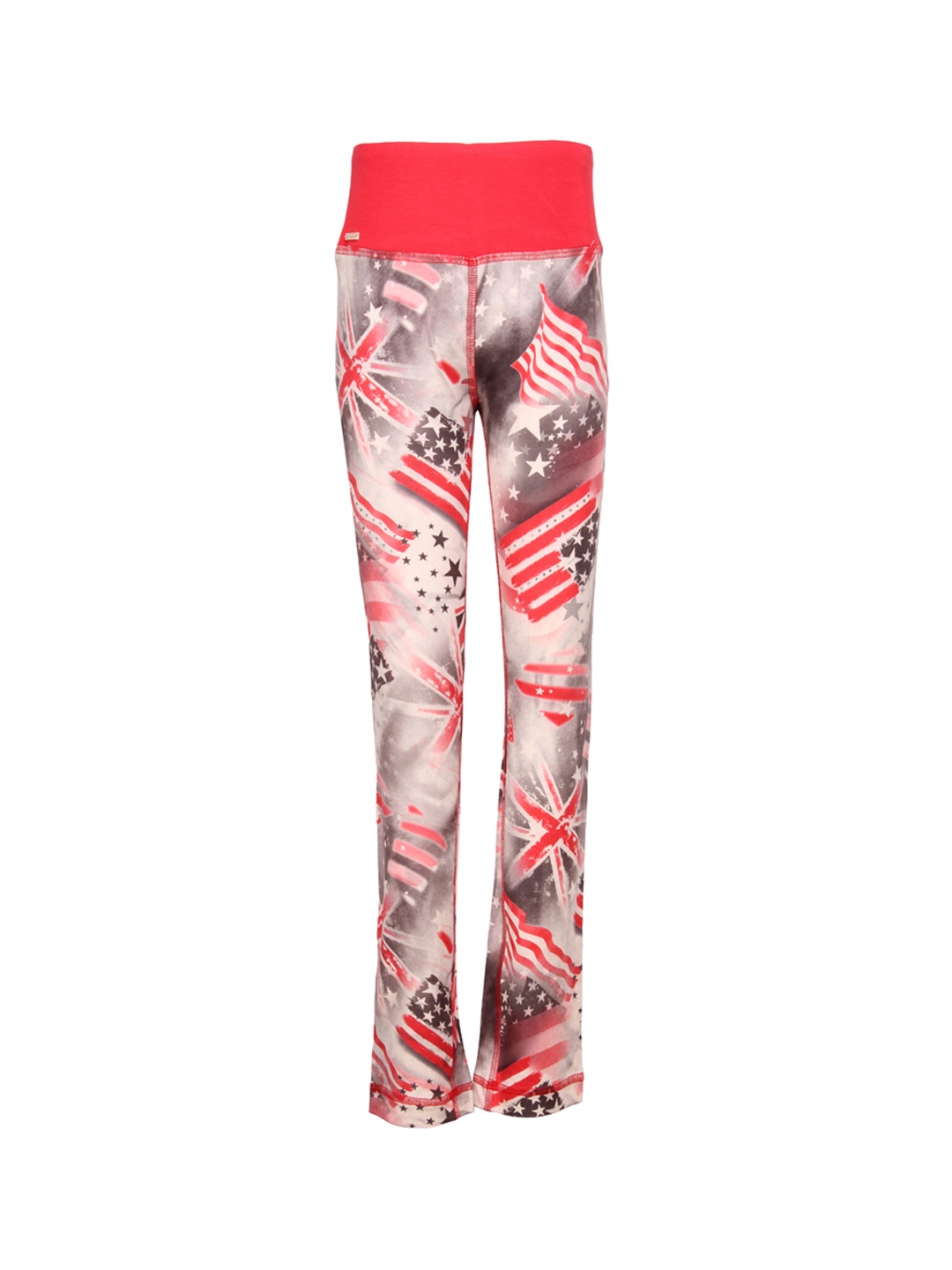 

CUTECUMBER Girls Red & Multicoloured Printed Ankle-Length Leggings