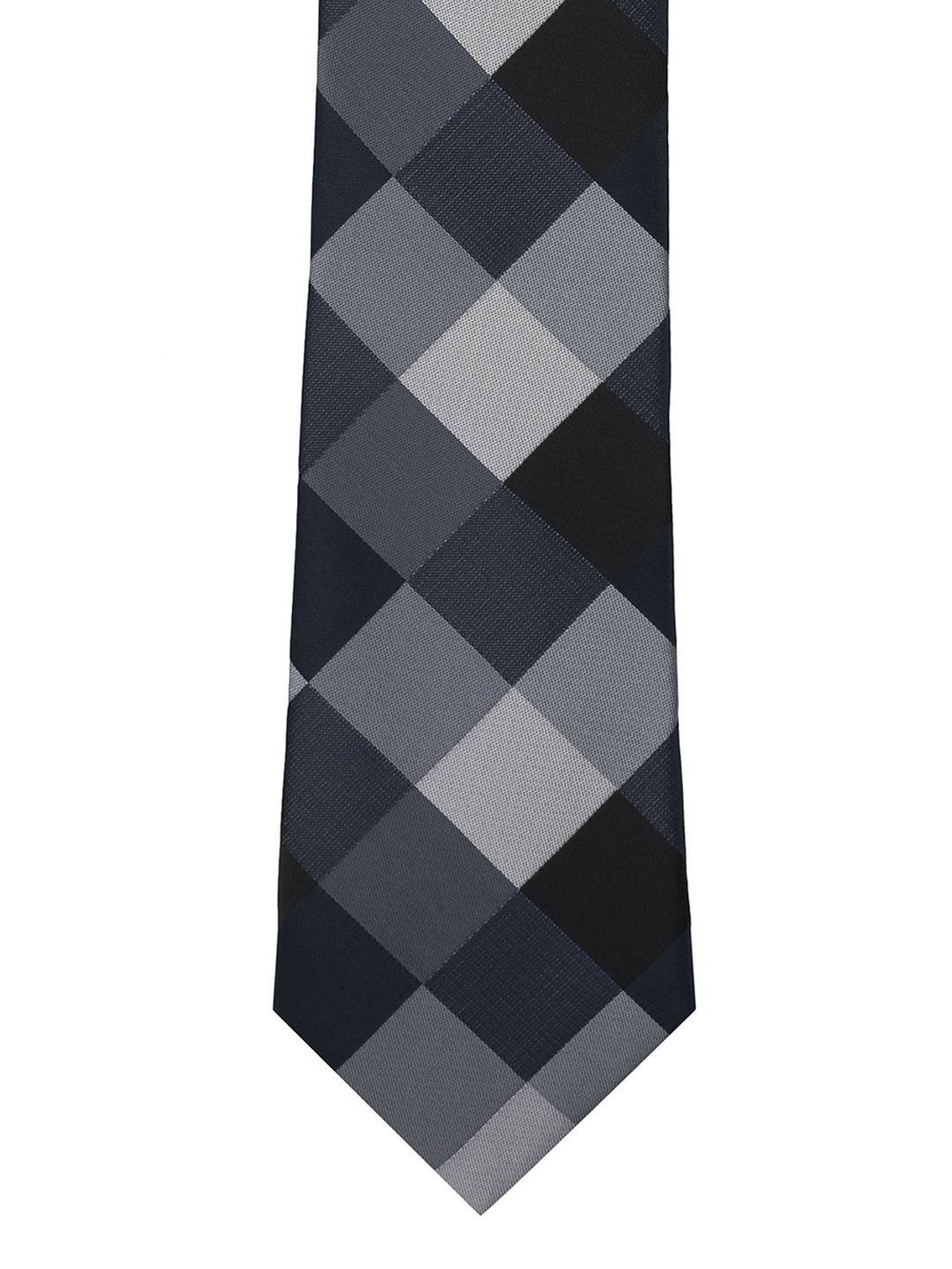 

The Tie Hub Black & Grey Checked Broad Tie