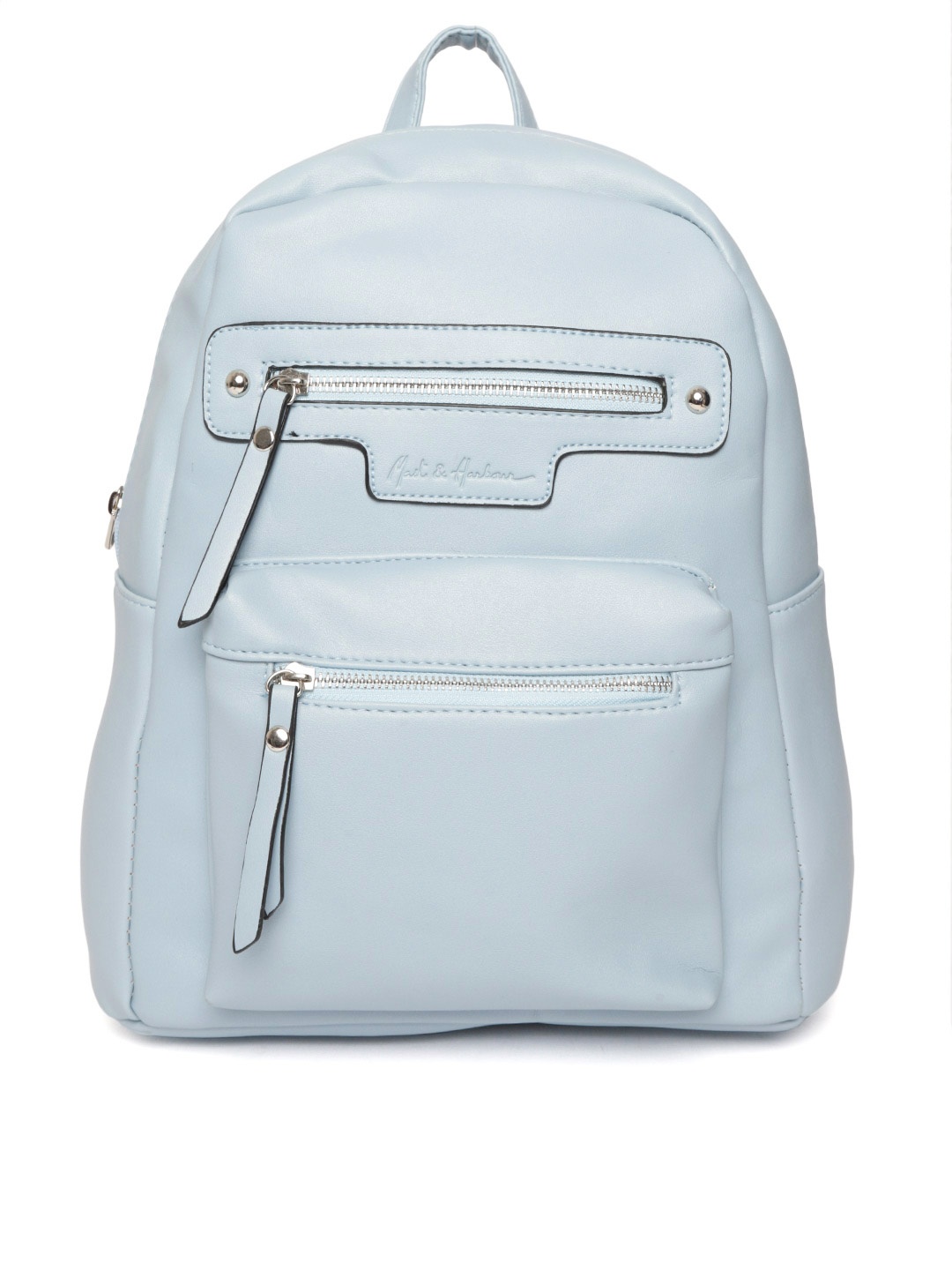 

Mast & Harbour Women Blue Solid Backpack