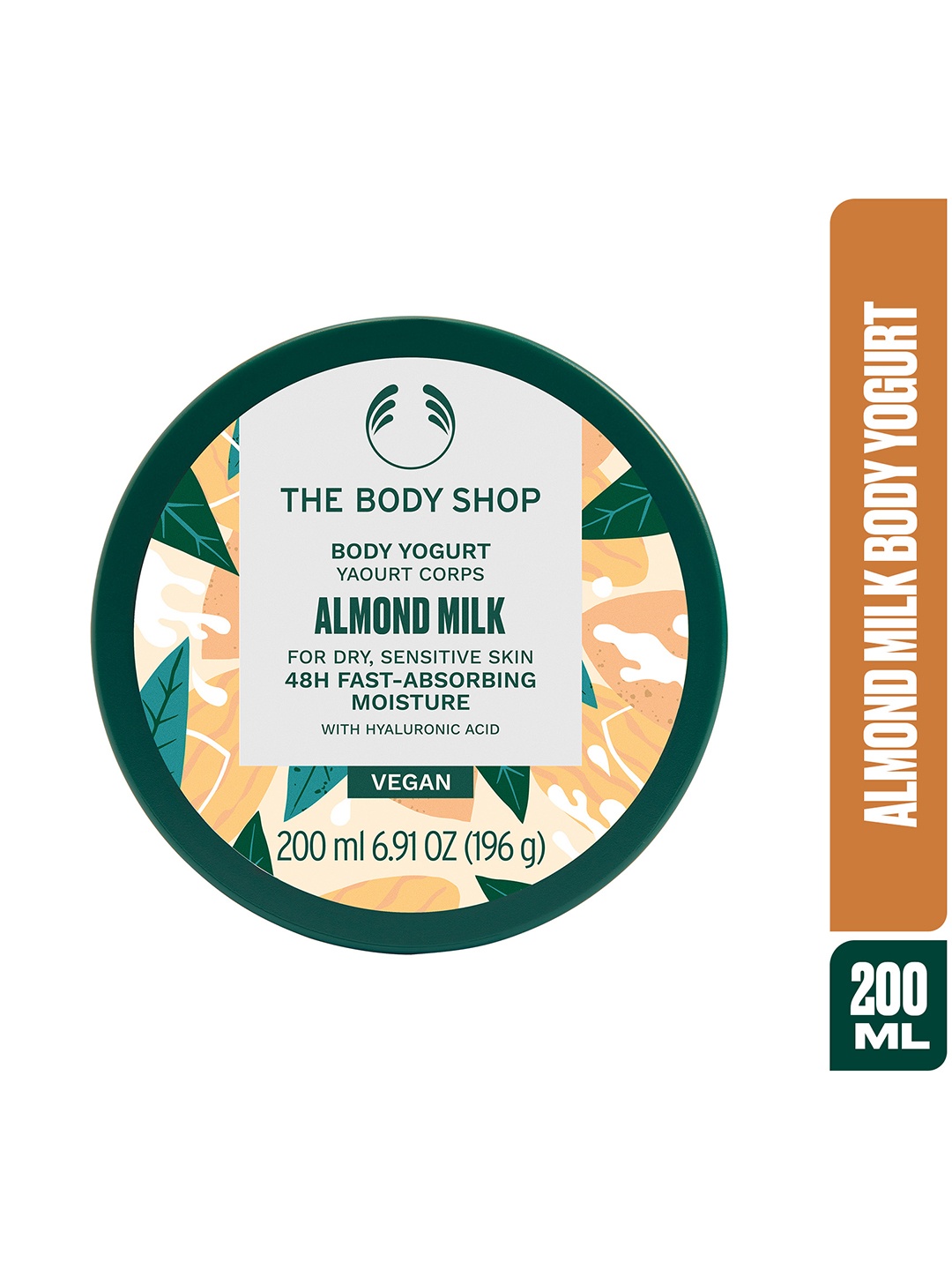 

THE BODY SHOP Almond Milk Sustainable Body Yogurt for Sensitive Skin 200 ml, White