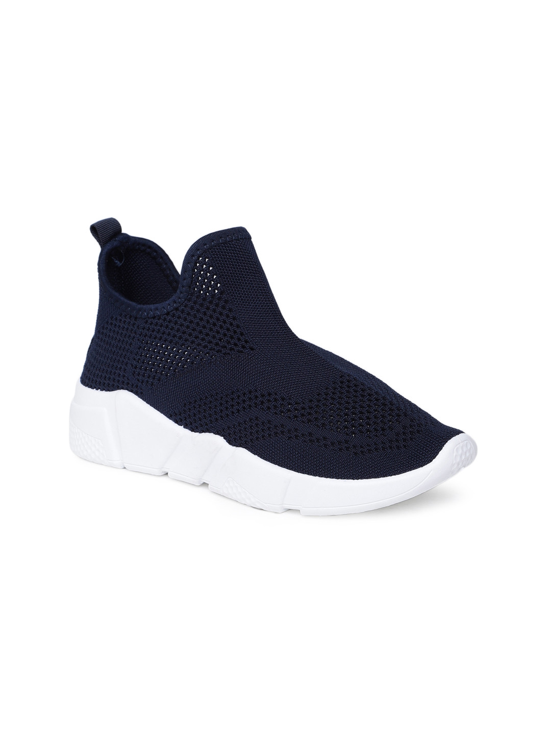 

Tresmode Women Navy Blue Slip-On Sneakers