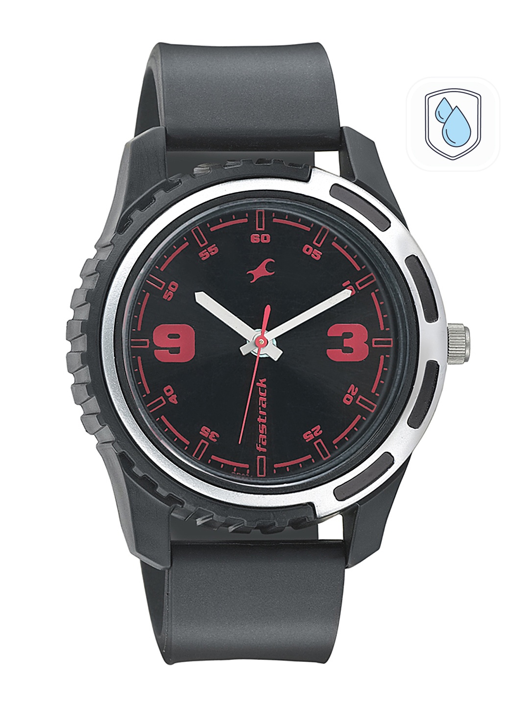

Fastrack Men Black Dial Watch 3114PP03