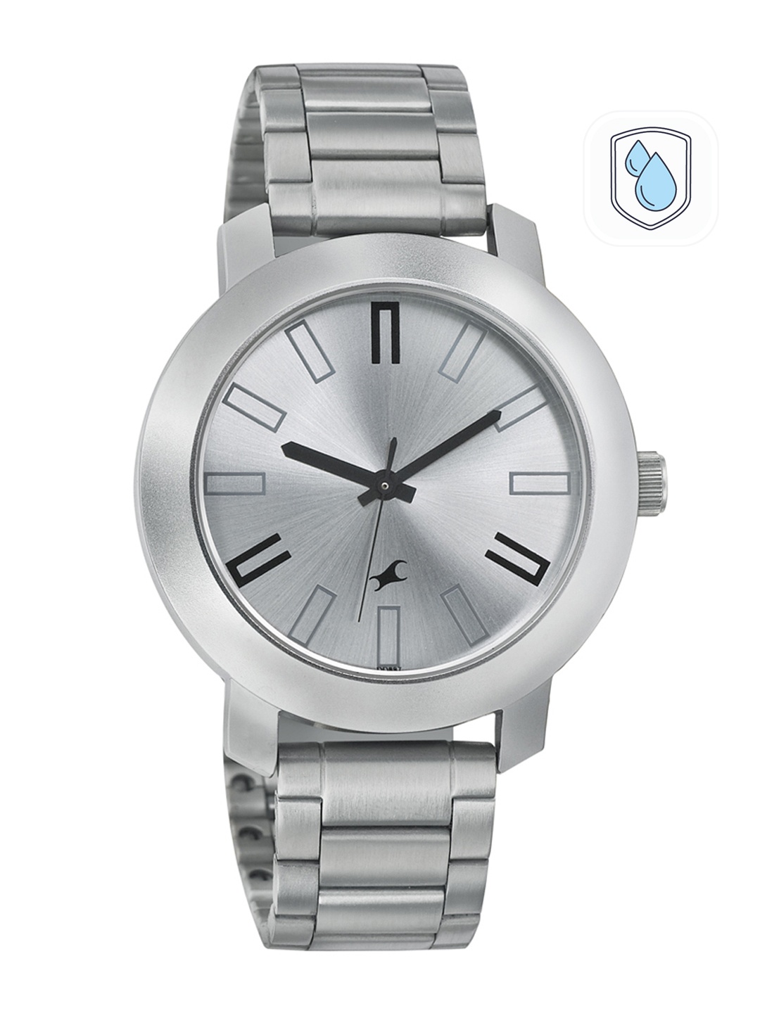 

Fastrack Men Silver-Toned Dial Watch 3120SM01, Grey