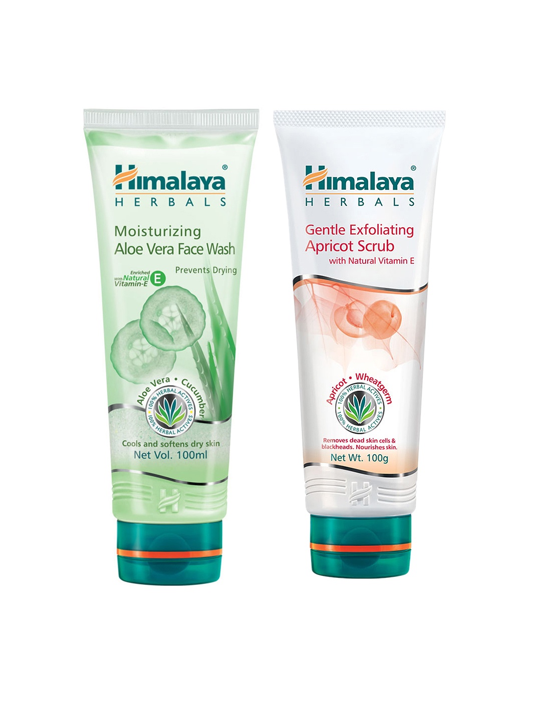 

Himalaya Unisex Aloe Vera Face Wash & Exfoliating Apricot Scrub Set, Cream