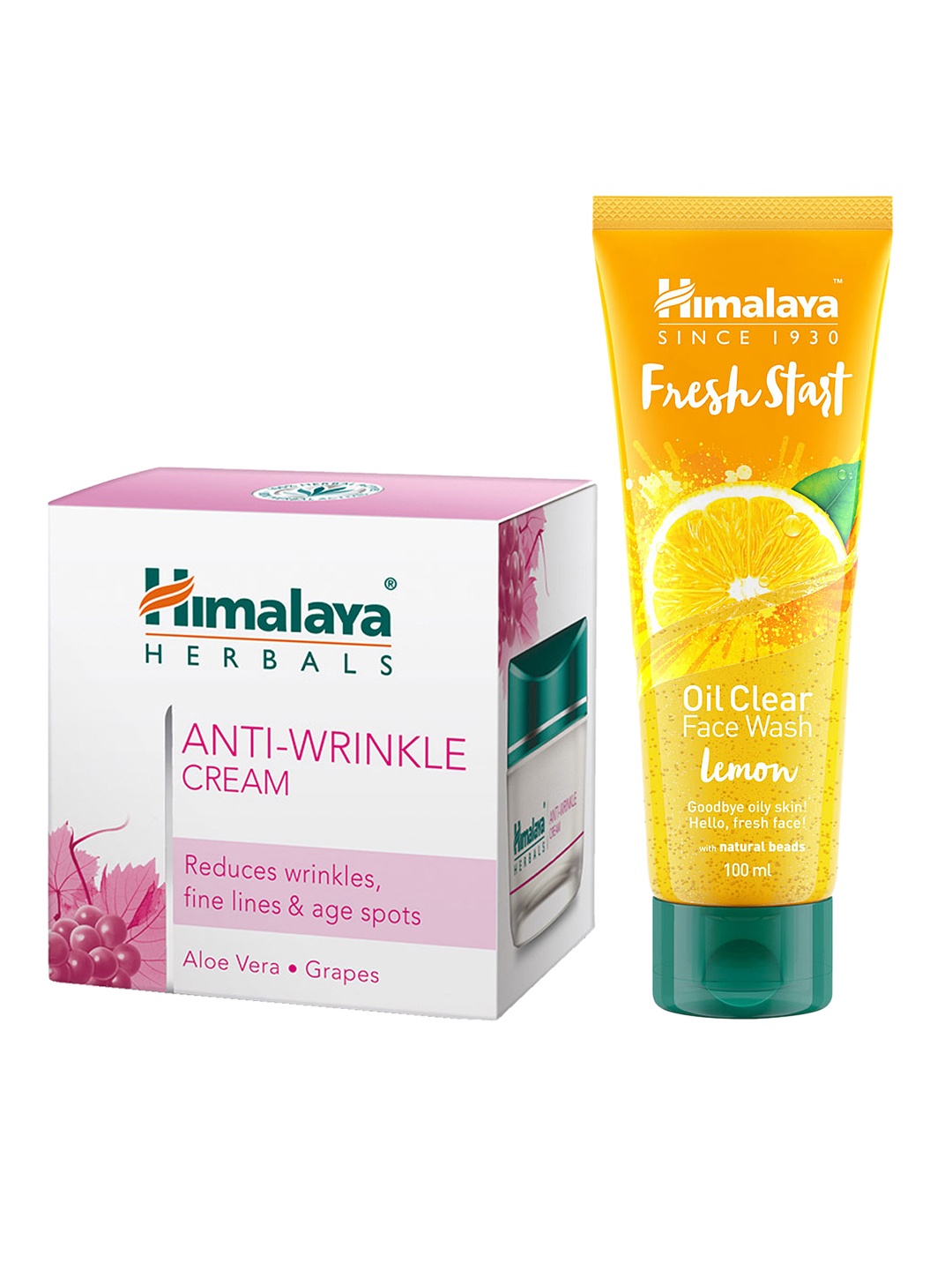 

Himalaya Unisex Set of 2 Anti-Wrinkle Cream & Face Wash, White