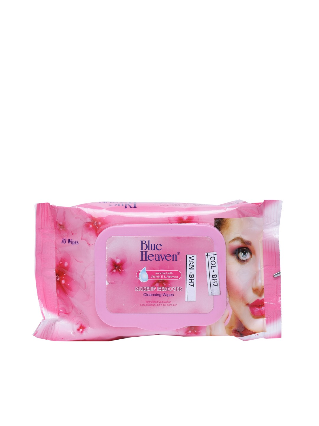 

Blue Heaven Unisex Makeup Remover & Cleansing Wipes 30 wipes, Pink
