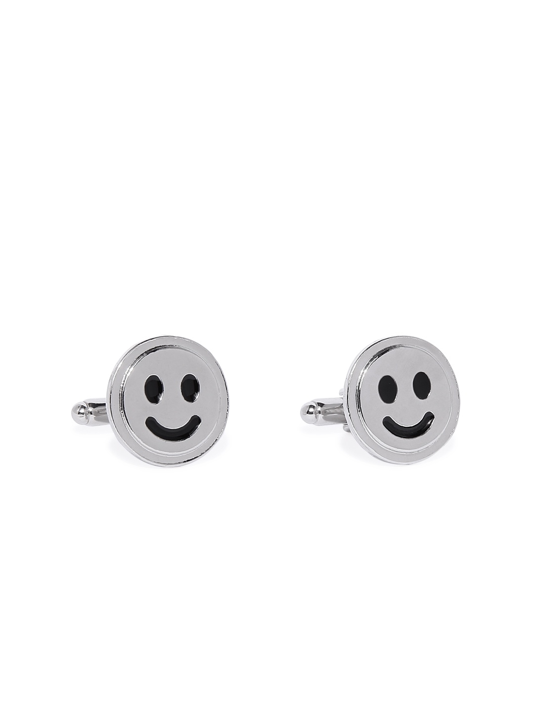 

Peora Silver-Toned Round Cufflinks