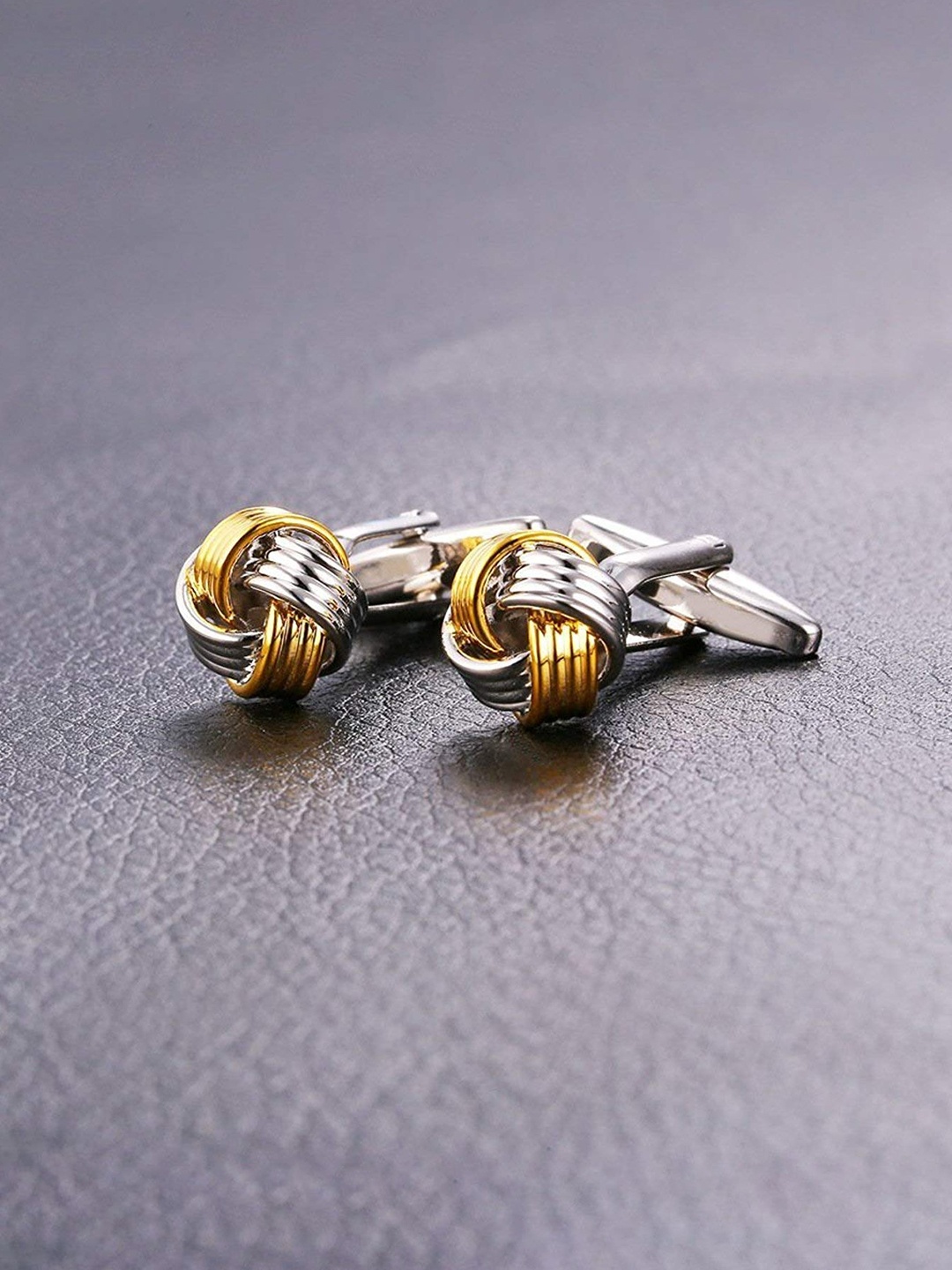 

Peora Gold-Toned Round Cufflinks