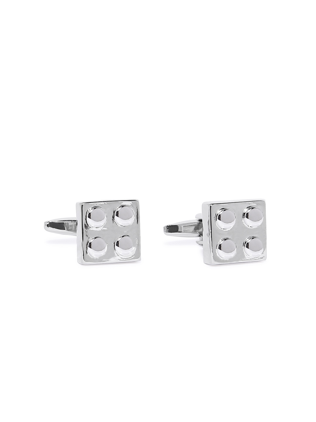 

Peora Silver-Toned Square Cufflinks