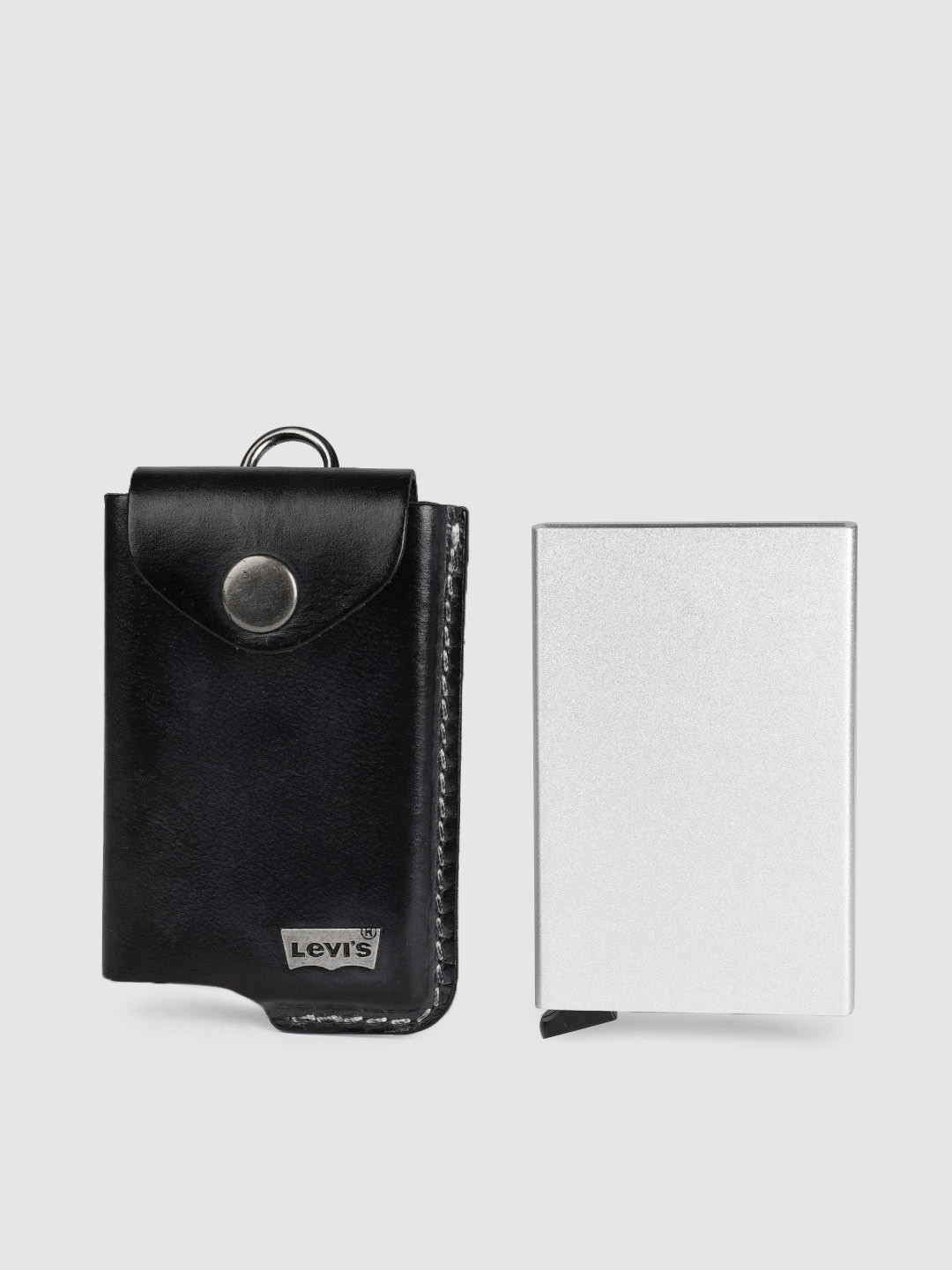 

Levis Men Black Solid Leather Card Holder