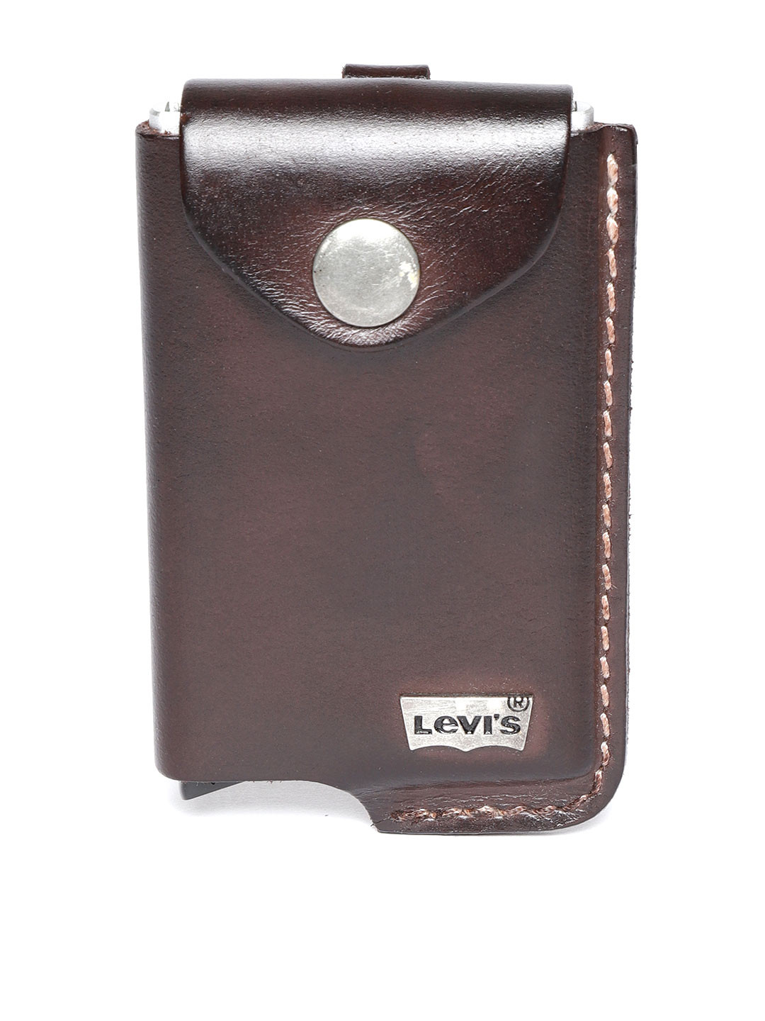 

Levis Men Brown Solid Leather Card Holder