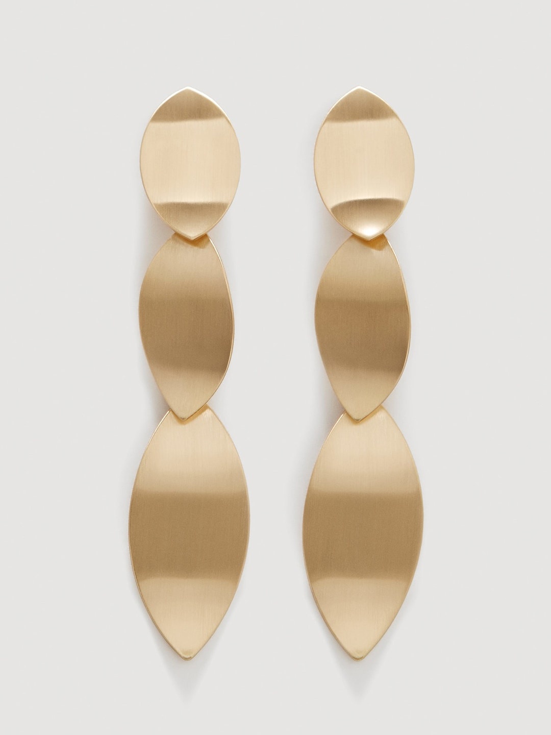 

MANGO Gold-Toned Contemporary Drop Earrings