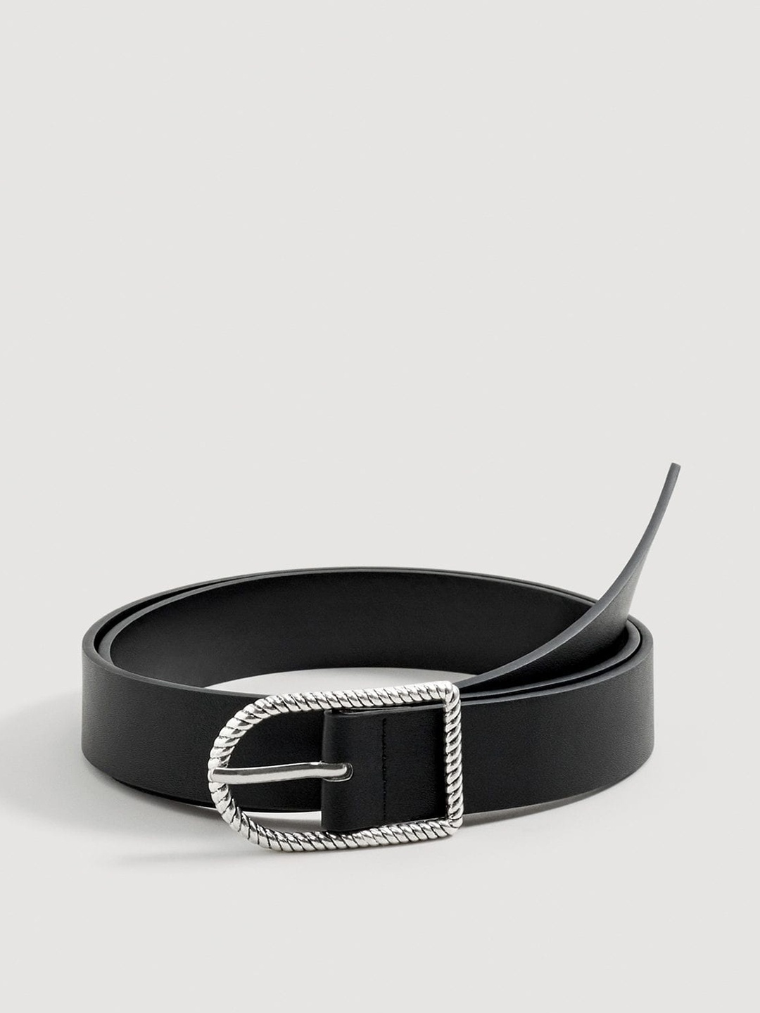 

MANGO Women Black Solid Belt