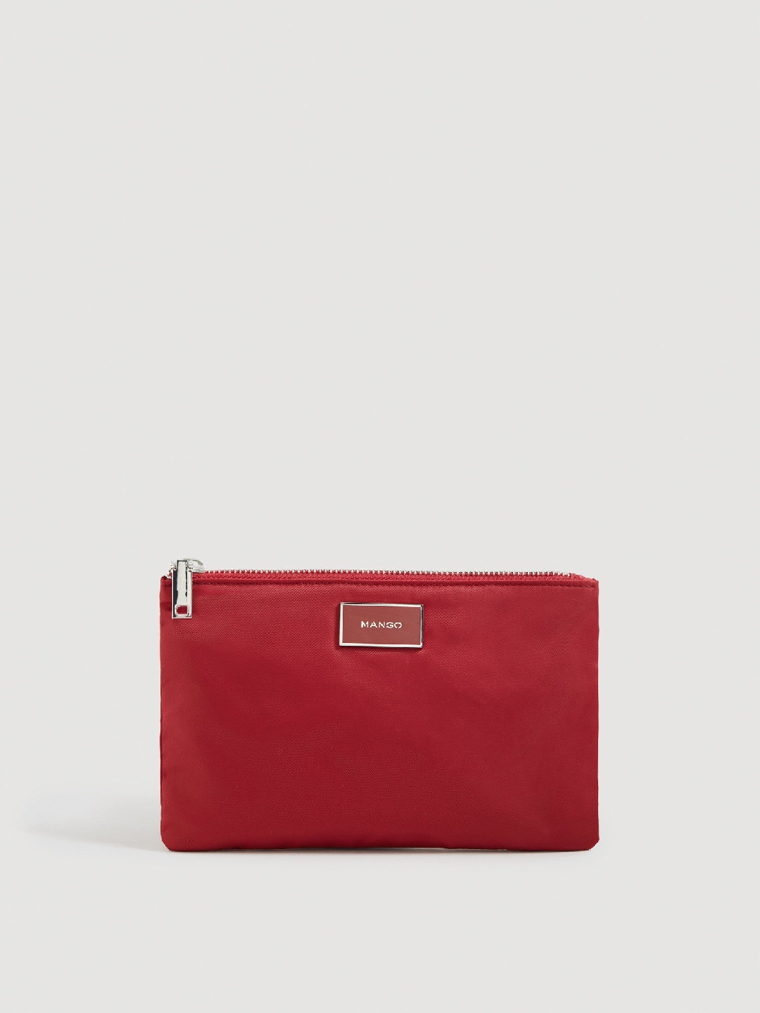 

MANGO Women Red Solid Cosmetic Pouch