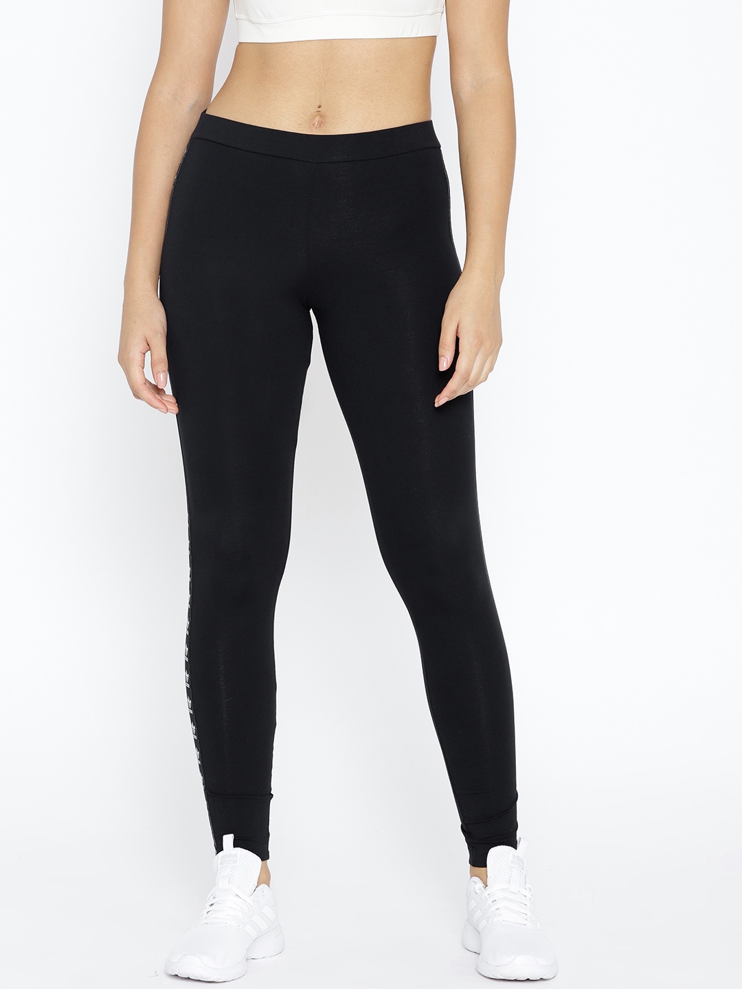 

ADIDAS Originals Women Black Slim Fit Trefoil Tights