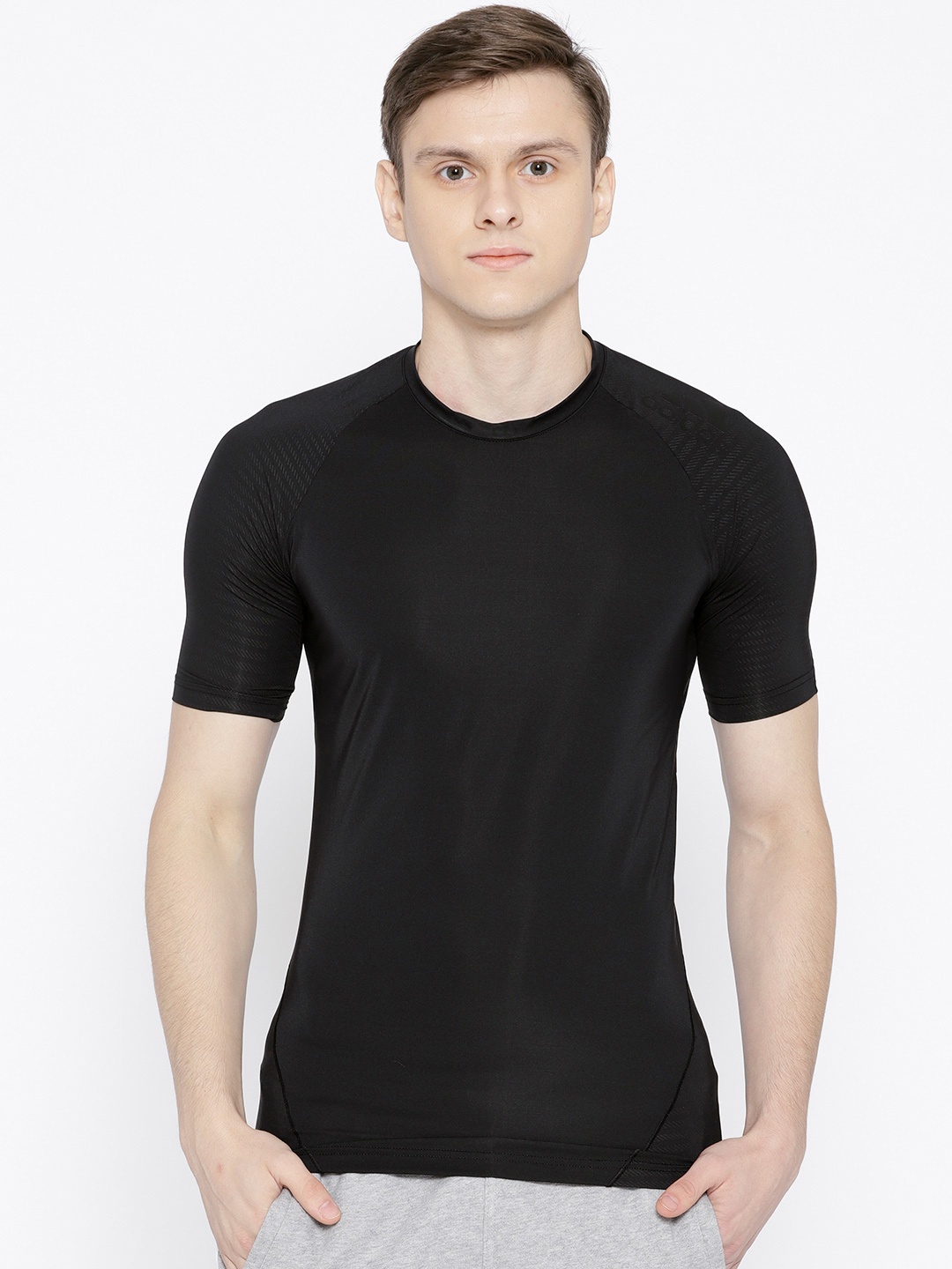 

ADIDAS Men Black Alphaskin Tech Training T-Shirt