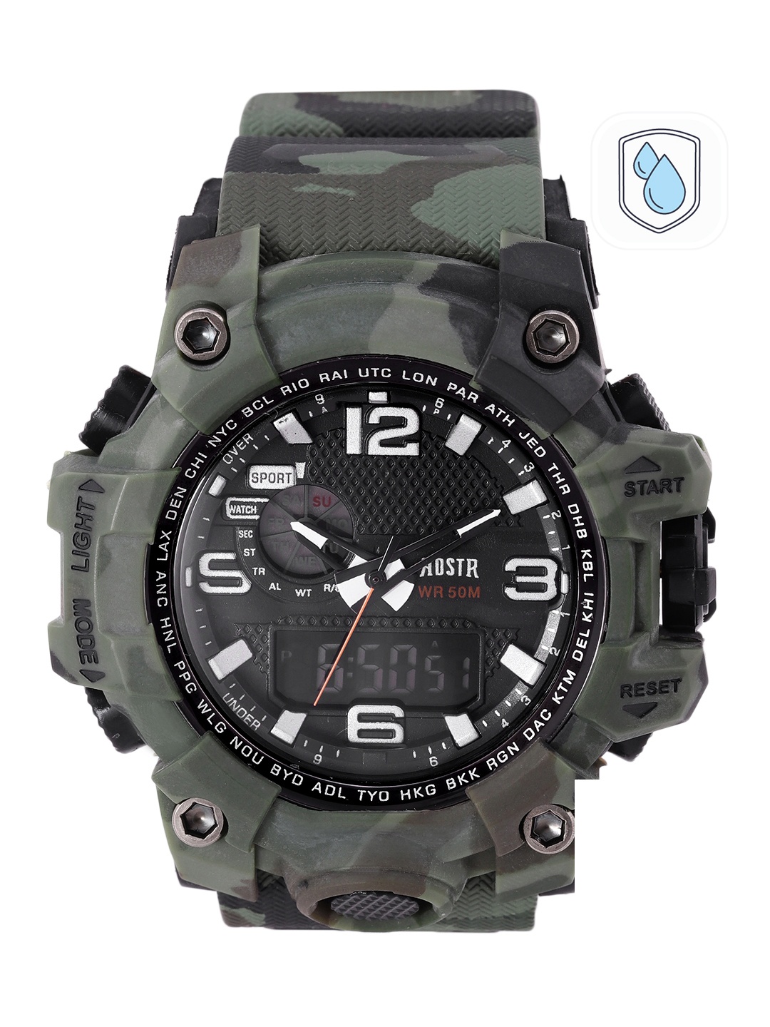 

Roadster Unisex Green Analogue and Digital Watch MFB-PN-OS-AD1606