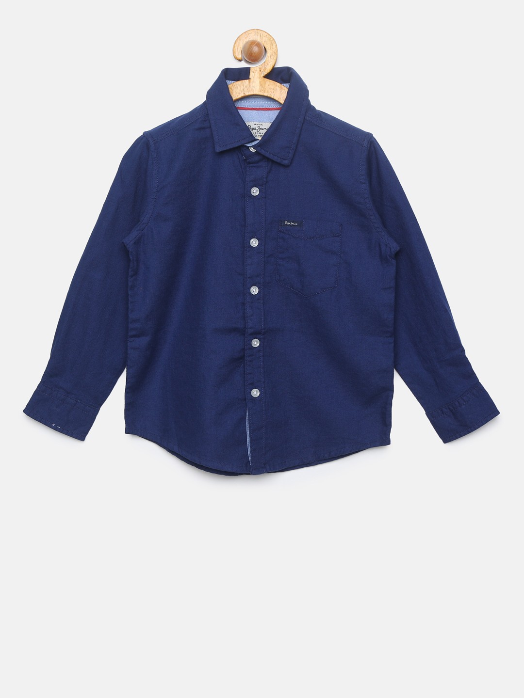 

Pepe Jeans Boys Blue Regular Fit Printed Casual Shirt