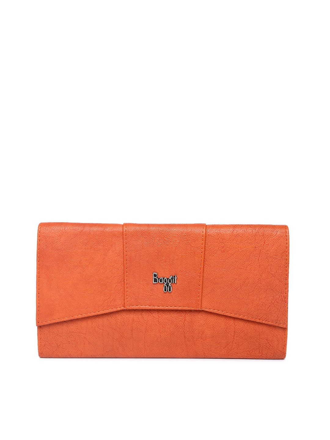 

Baggit Women Orange Solid Three Fold Wallet