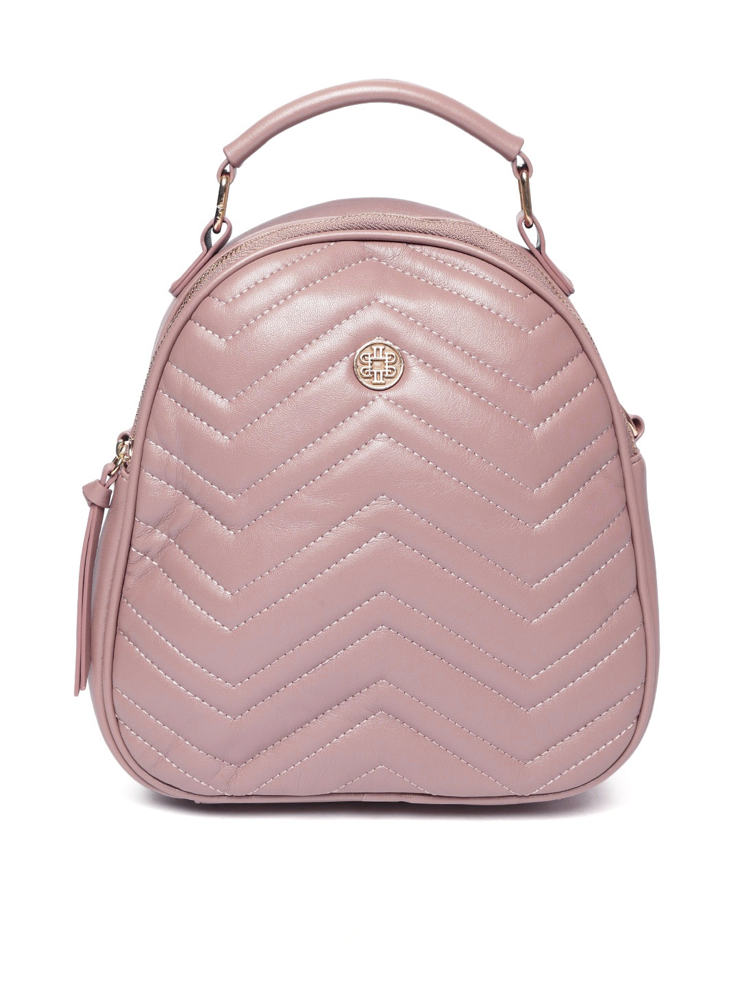 

Lisa Haydon for Lino Perros Women Dusty Pink Quilted Backpack