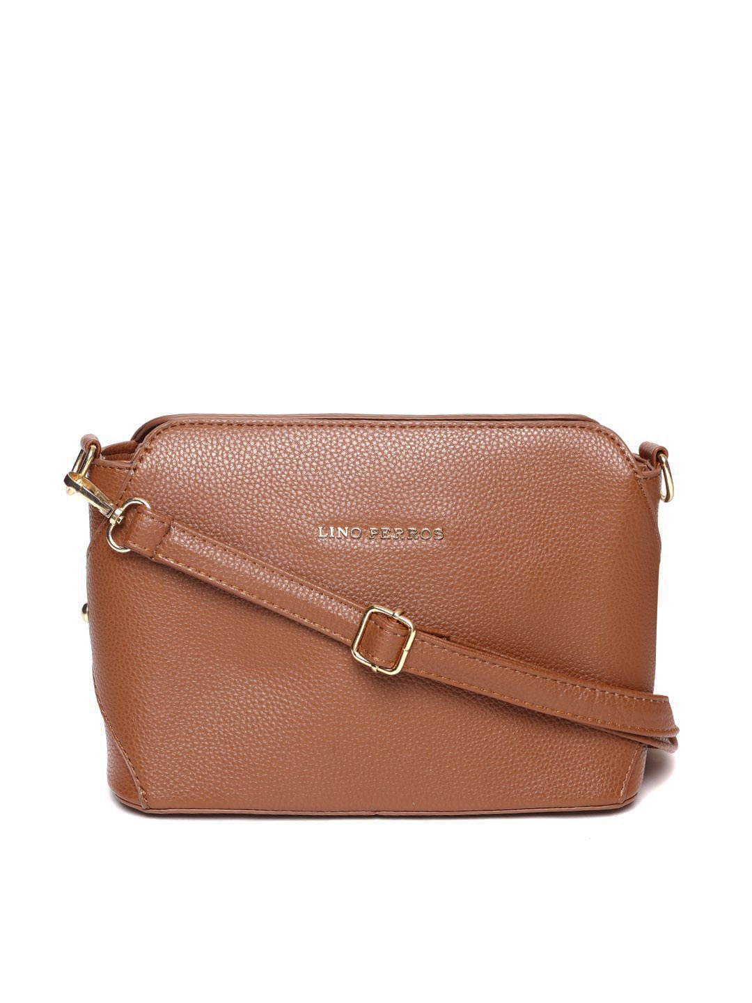 

Lisa Haydon for Lino Perros Brown Solid Sling Bag