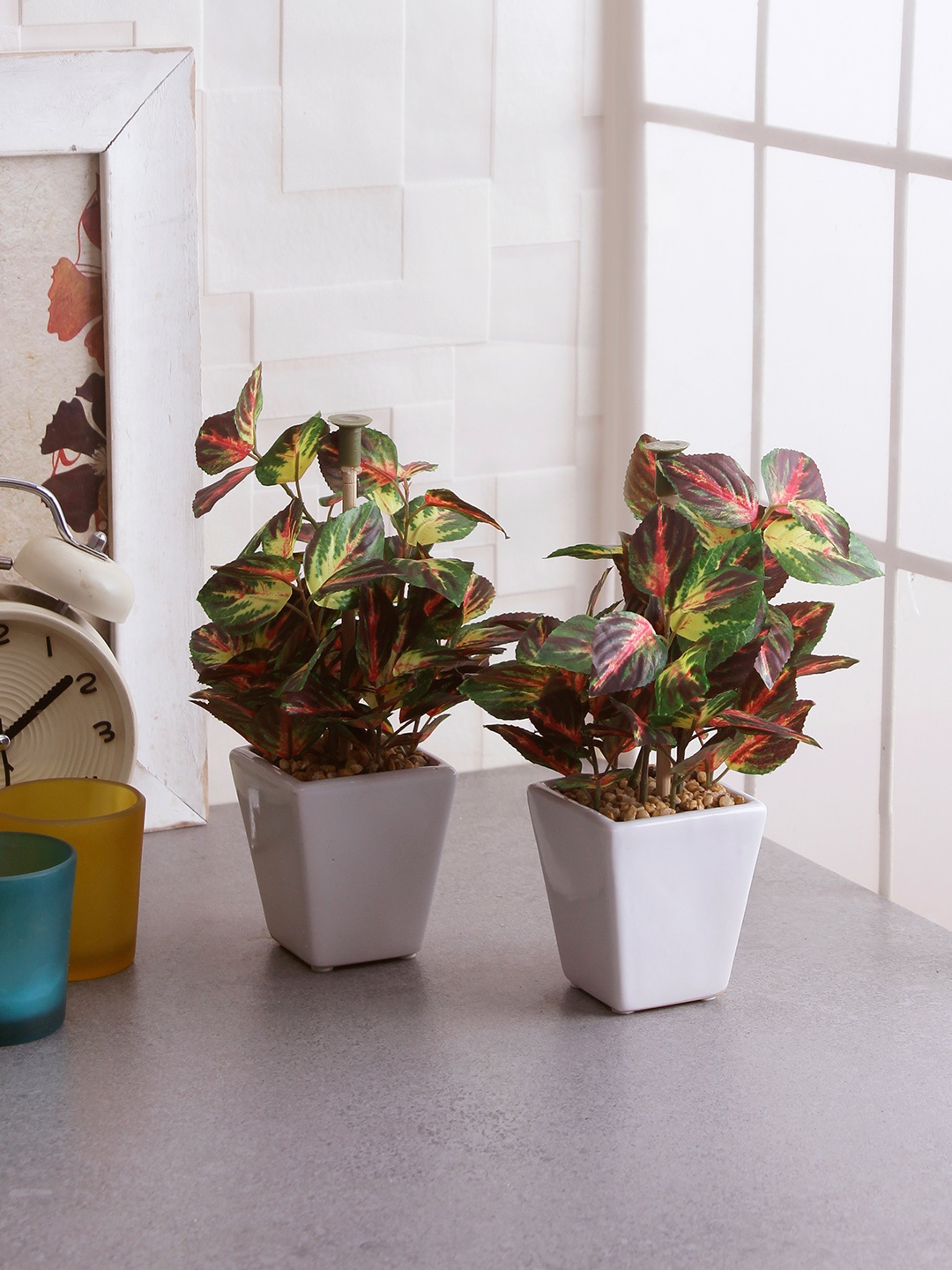 

Fourwalls Set of 2 Green Artificial Wandering Plants