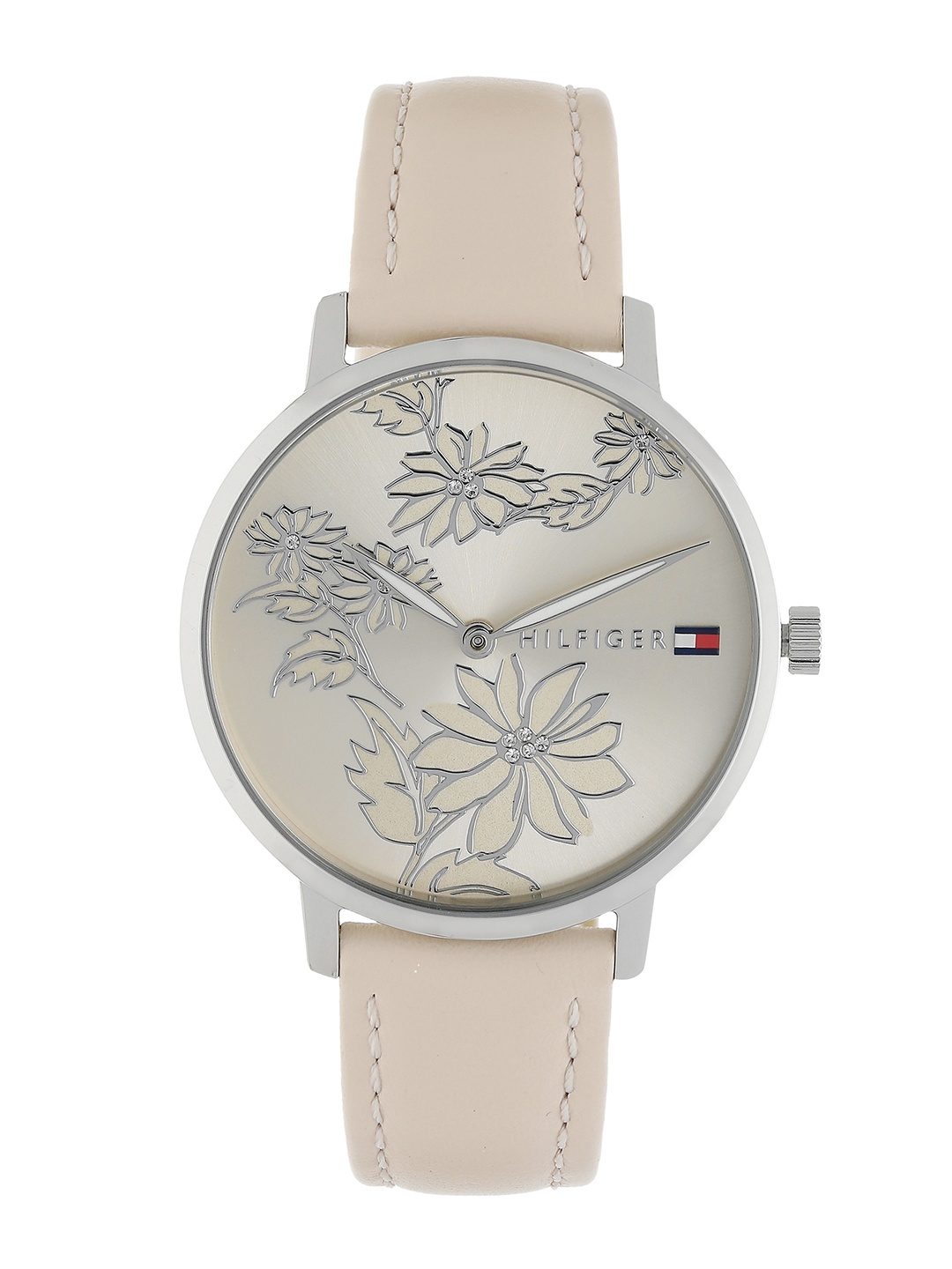 

Tommy Hilfiger Women Off-White & Silver-Toned Analogue Watch TH1781919