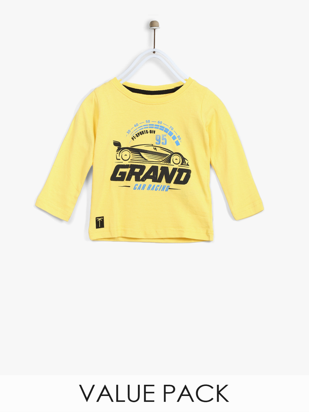 

Palm Tree Boys Pack of 2 Pure Cotton T-shirtS, Yellow
