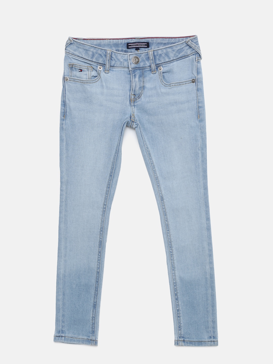 

Tommy Hilfiger Girls Blue Mid-Rise Clean Look Jeans