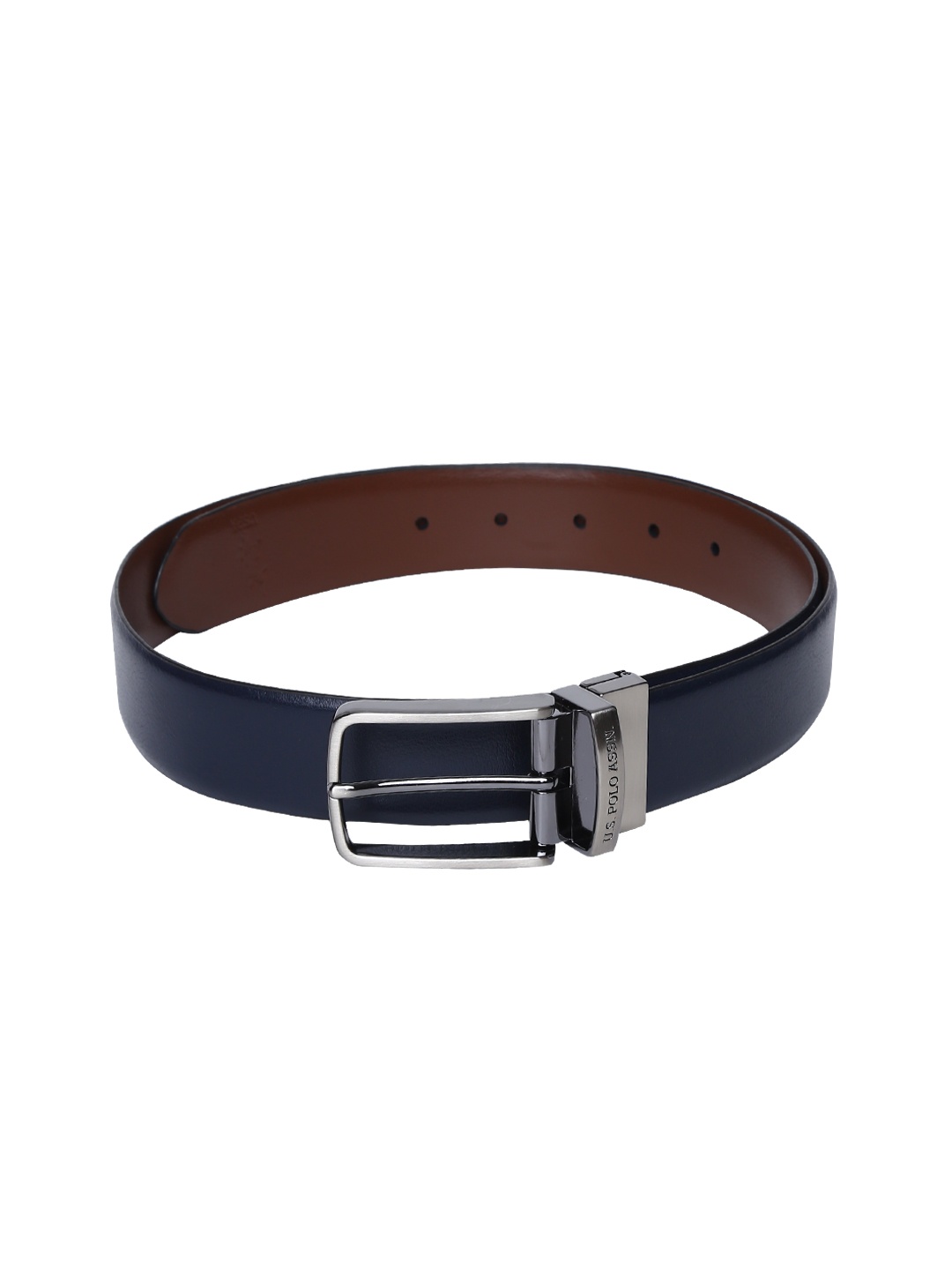 

U.S. Polo Assn. Men Blue & Brown Reversible Solid Leather Belt
