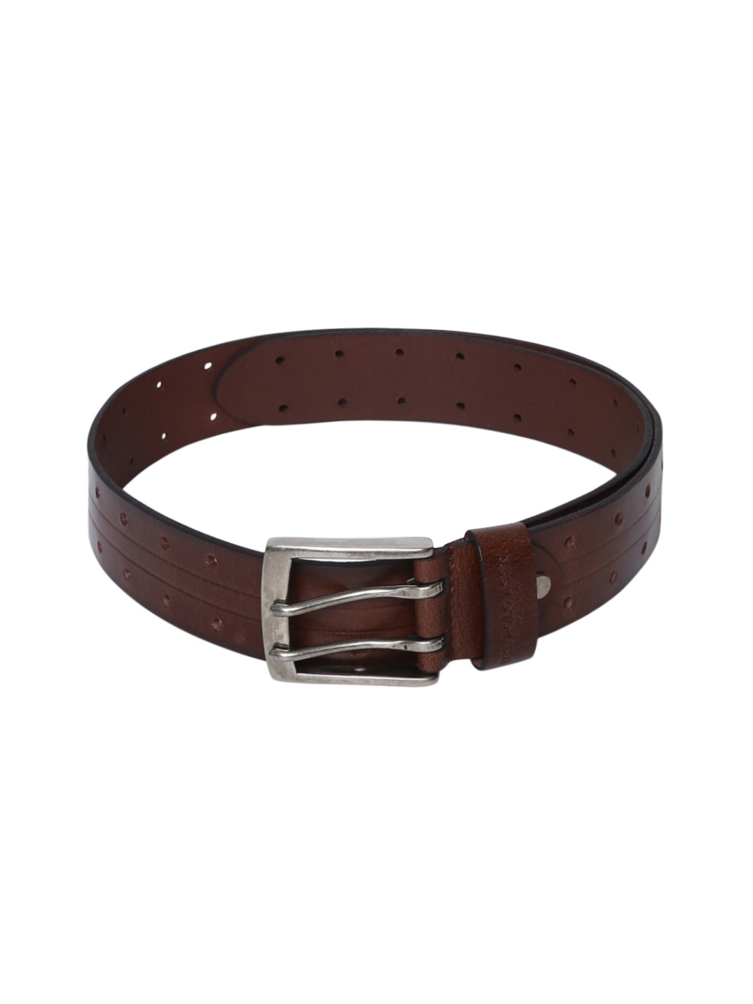 

U.S. Polo Assn. Men Brown Solid Leather Belt