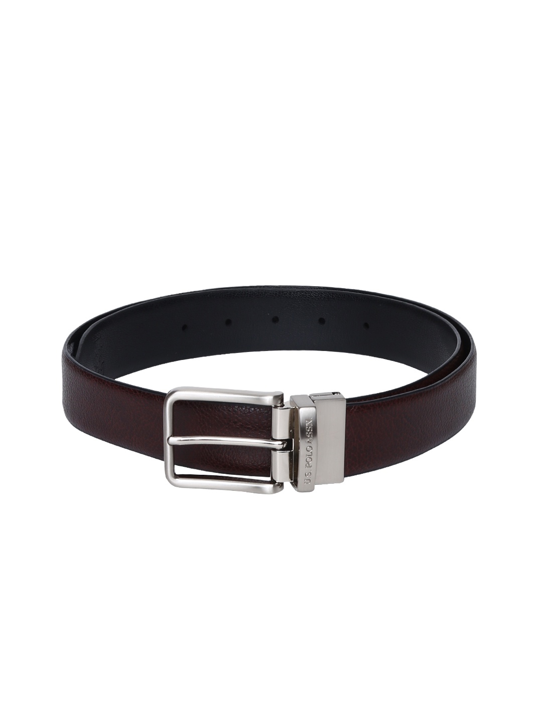 

U.S. Polo Assn. Men Brown & Black Solid Reversible Leather Belt