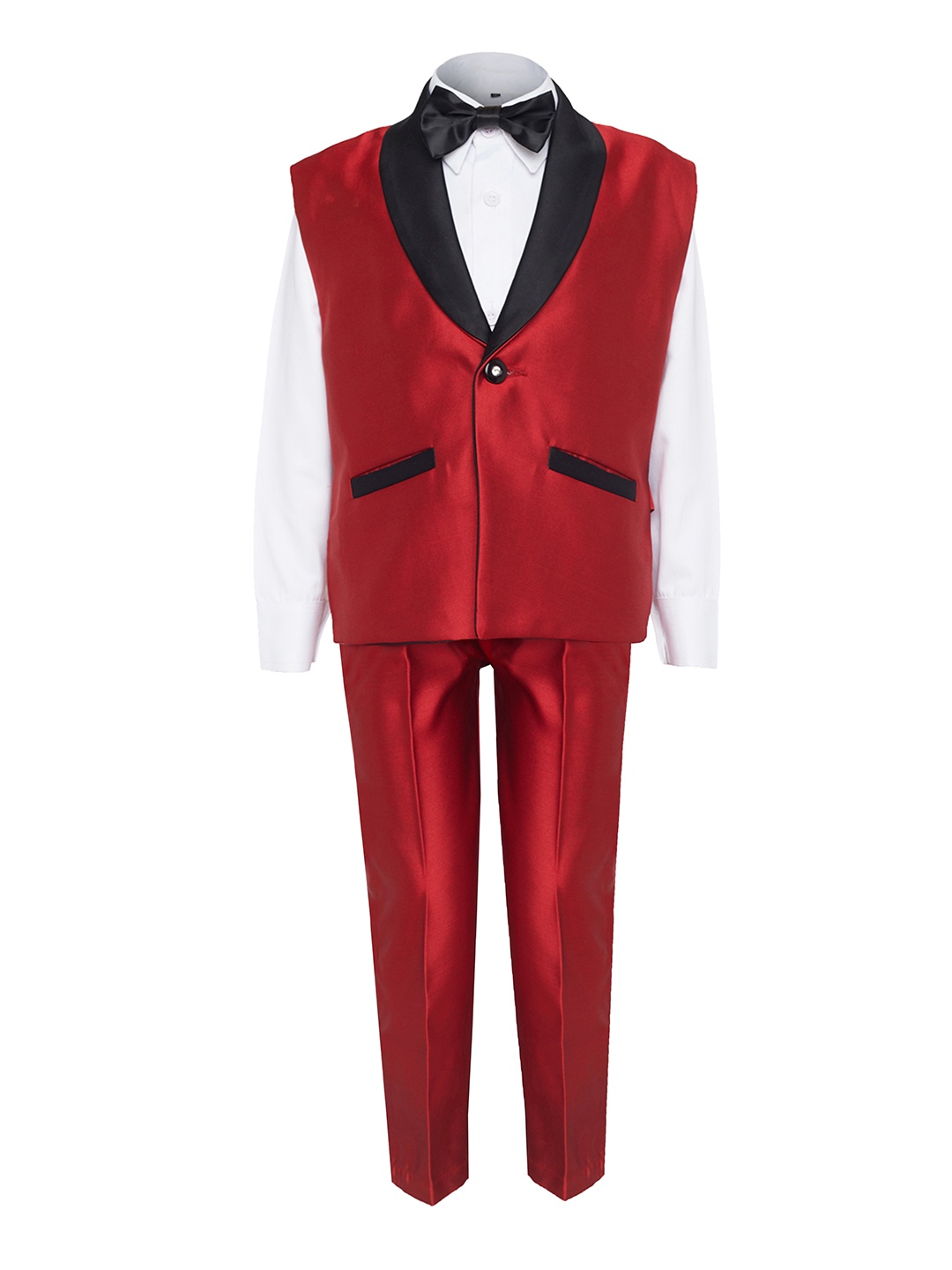 

Jeetethnics Boys Red & White Clothing Set