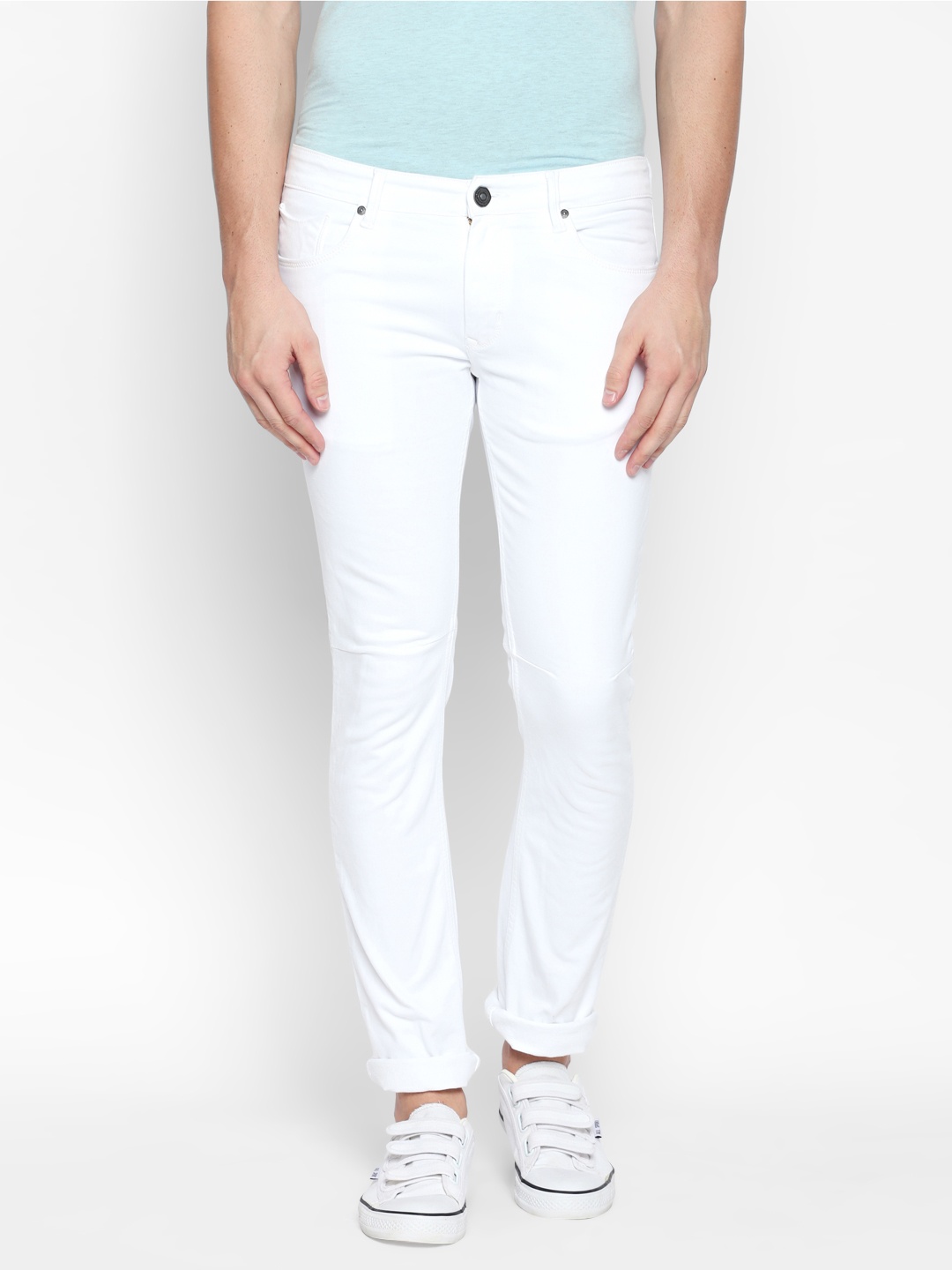 

Disrupt Men White Slim Fit Low-Rise Clean Look Stretchable Jeans