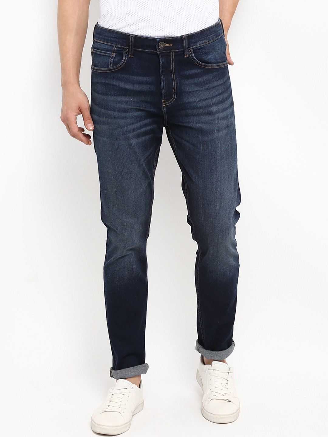 

Red Tape Men Blue Skinny Fit Mid-Rise Clean Look Jeans