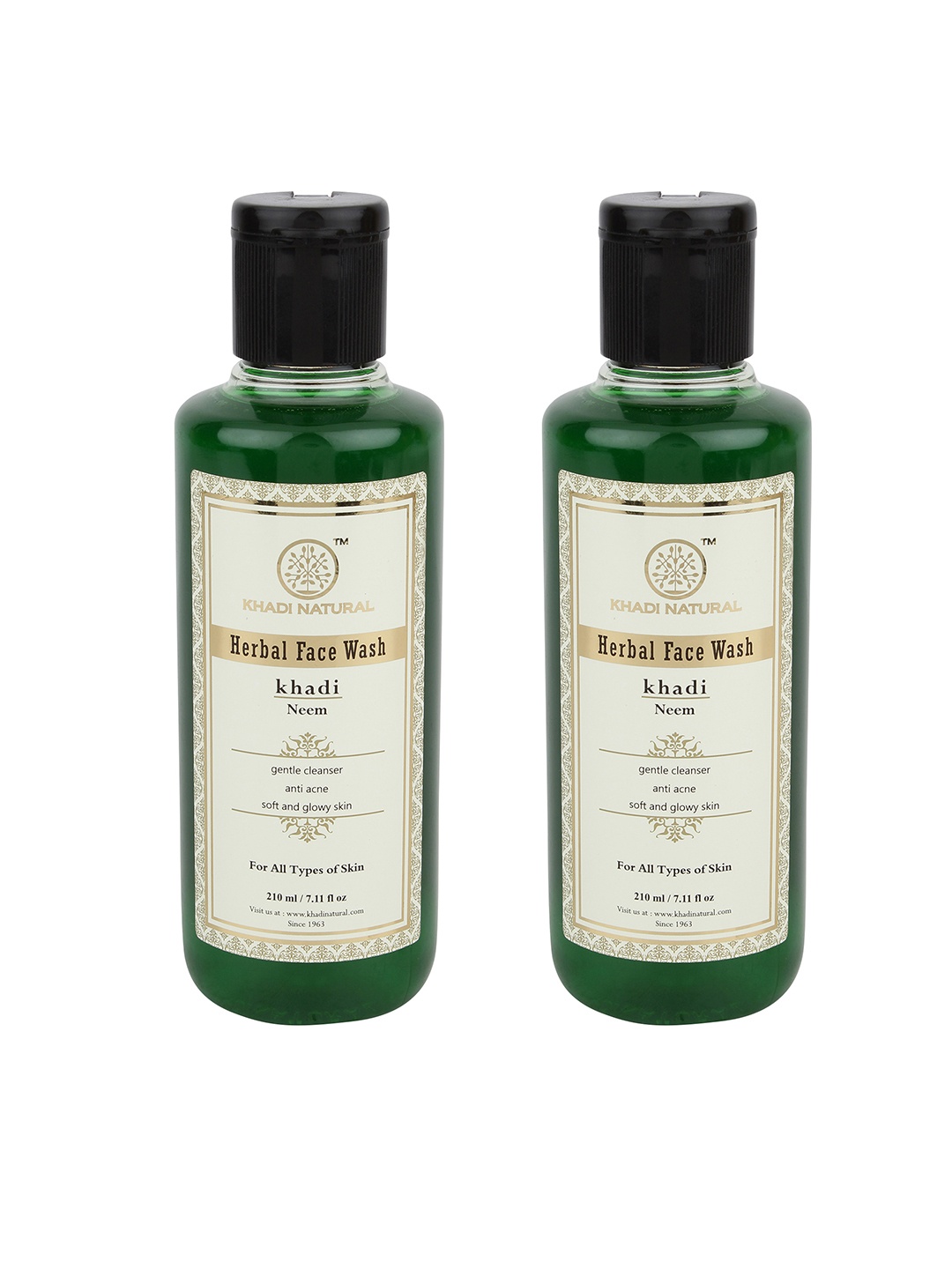 

Khadi Natural Set of 2 Neem Herbal Face Wash, Green