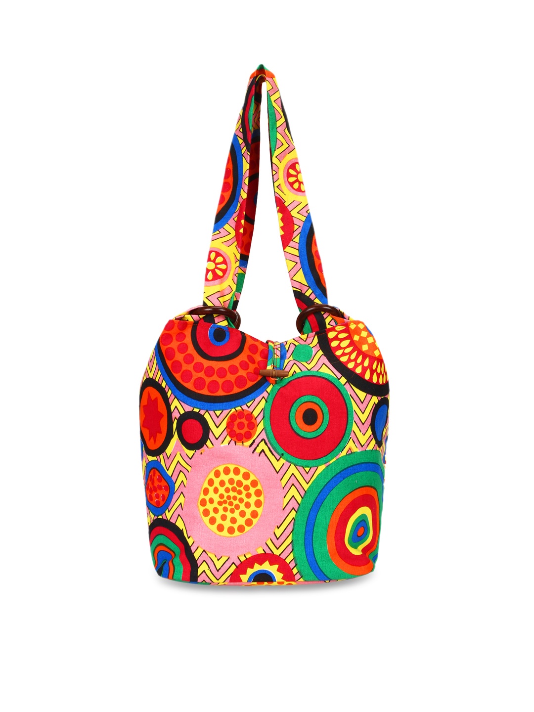 

Anekaant Pink & Red Printed Shoulder Bag