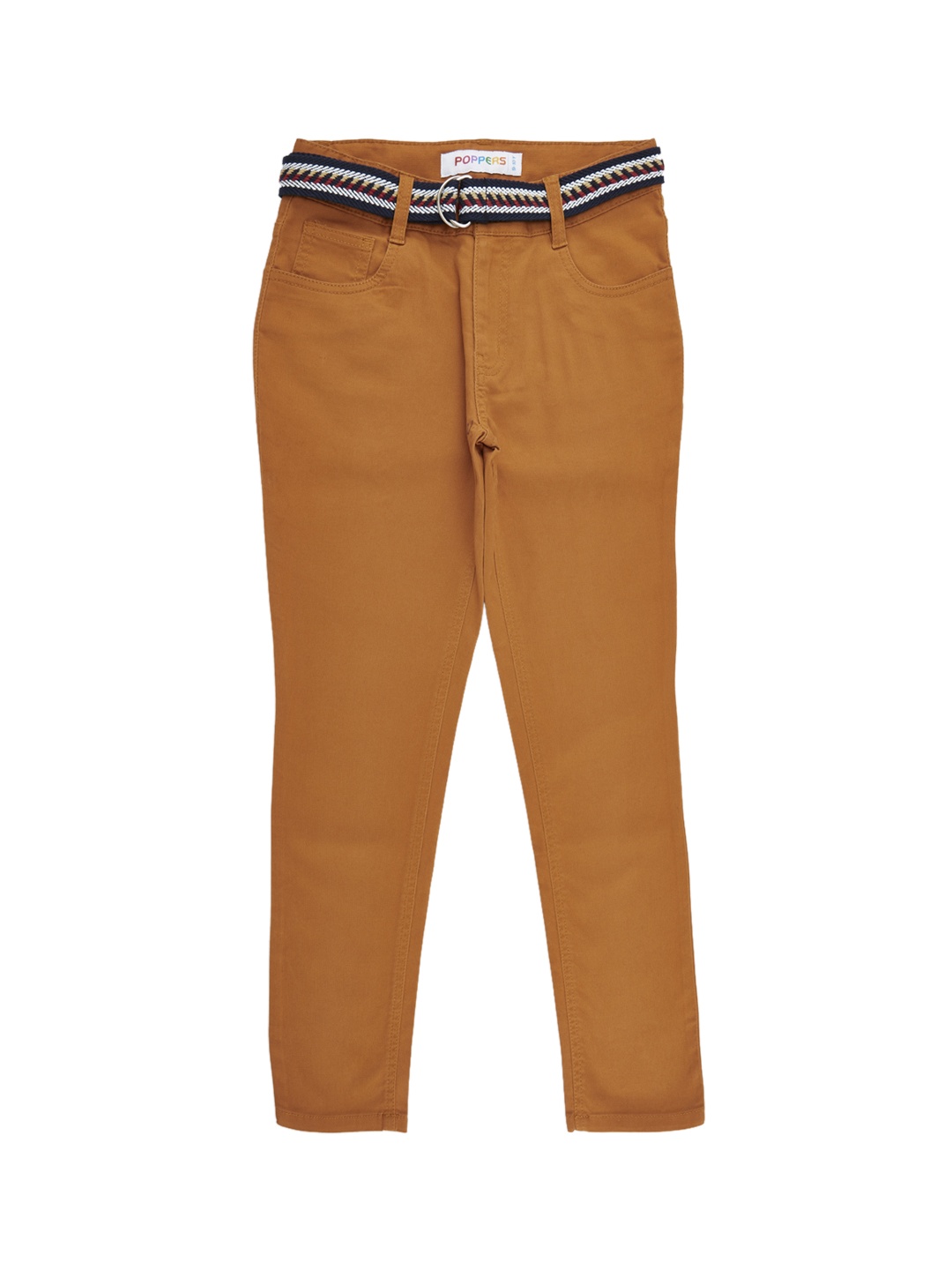 

POPPERS by Pantaloons Boys Khaki Regular Fit Solid Regular Trousers