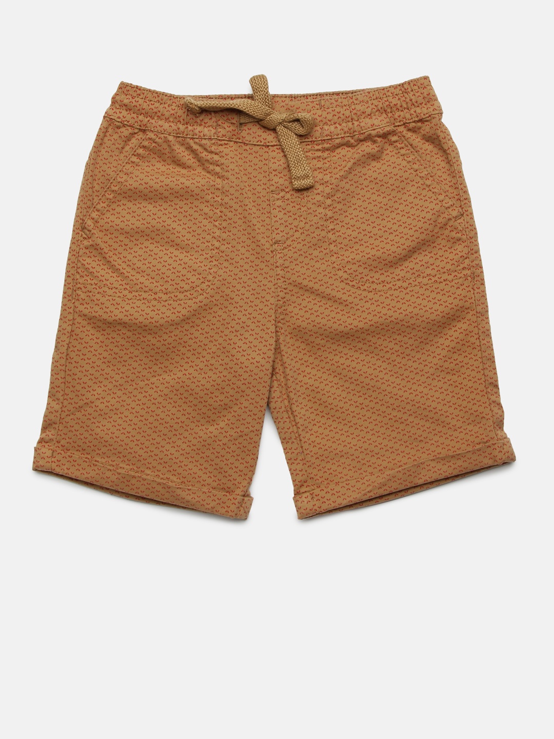 

Juniors by Lifestyle Boys Khaki Printed Regular Shorts
