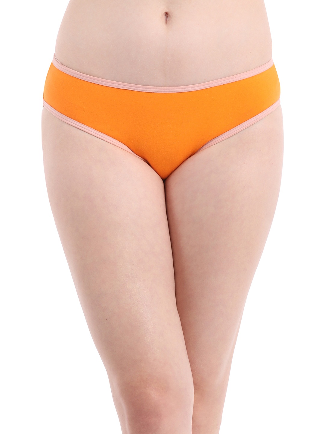

Clovia Orange Solid Low Waist Bikini Briefs PN0753P16XL
