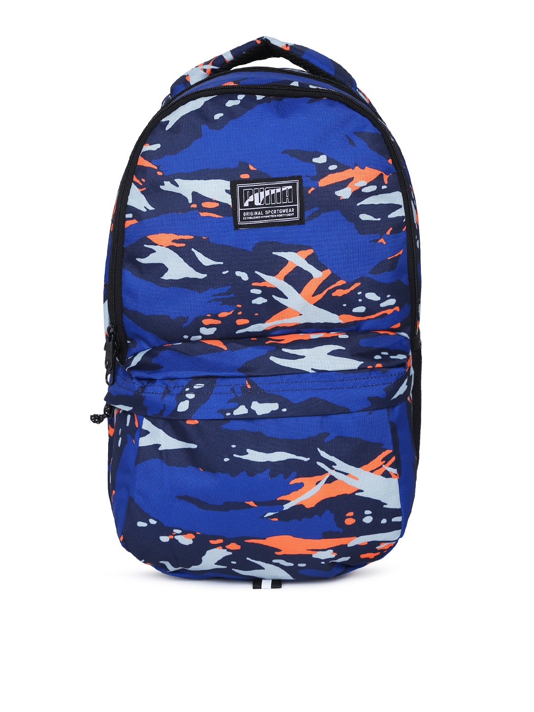 

Puma Unisex Navy Blue & Grey Graphic Print Academy Laptop Backpack