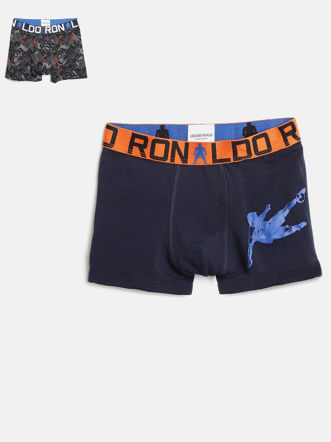 

CR7 Cristiano Ronaldo Boys Pack of 2 Trunks 8400-51-525, Navy blue