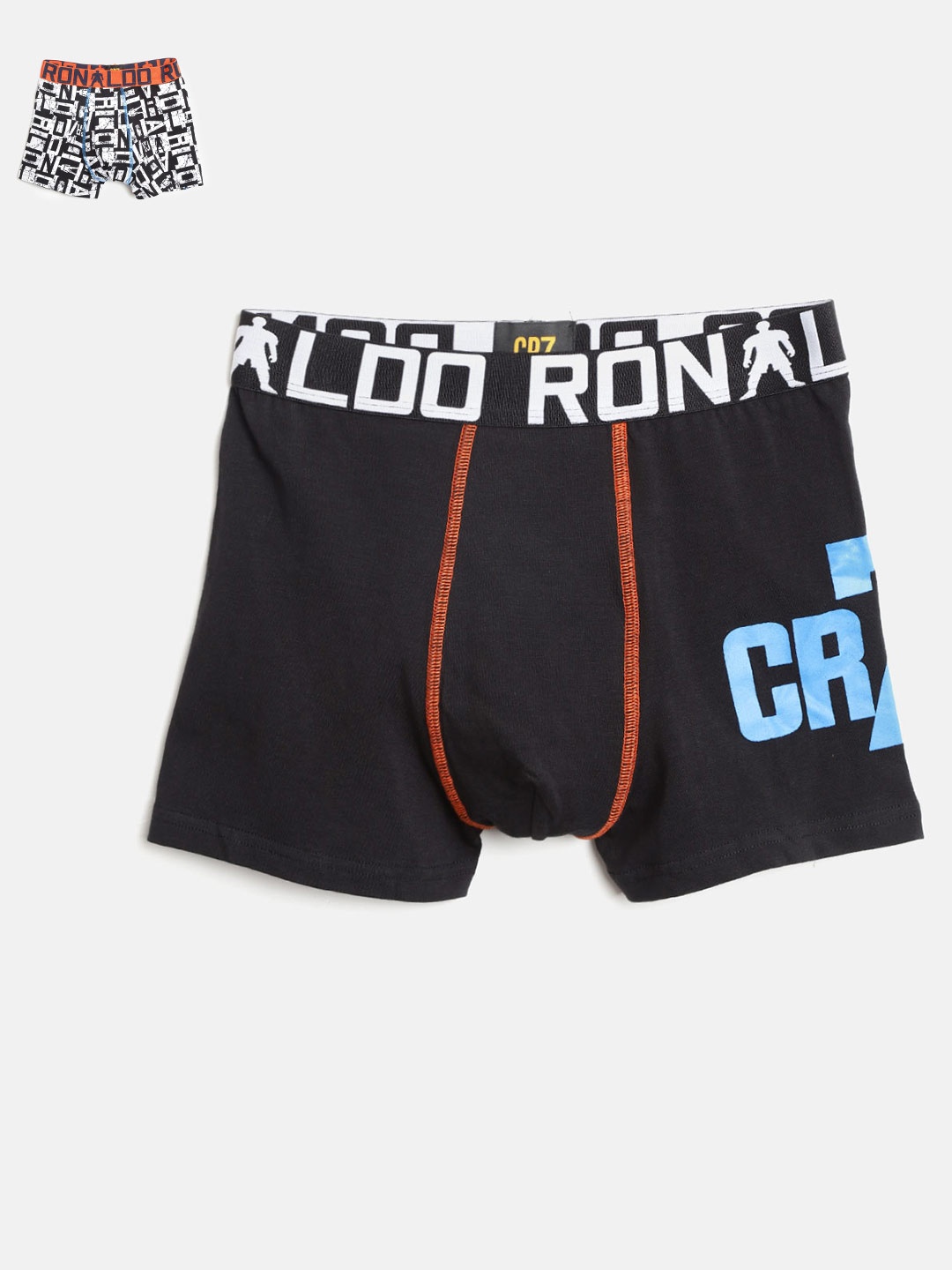 

CR7 Cristiano Ronaldo Boys Pack of 2 Trunks 8400-5100-480-480, Black