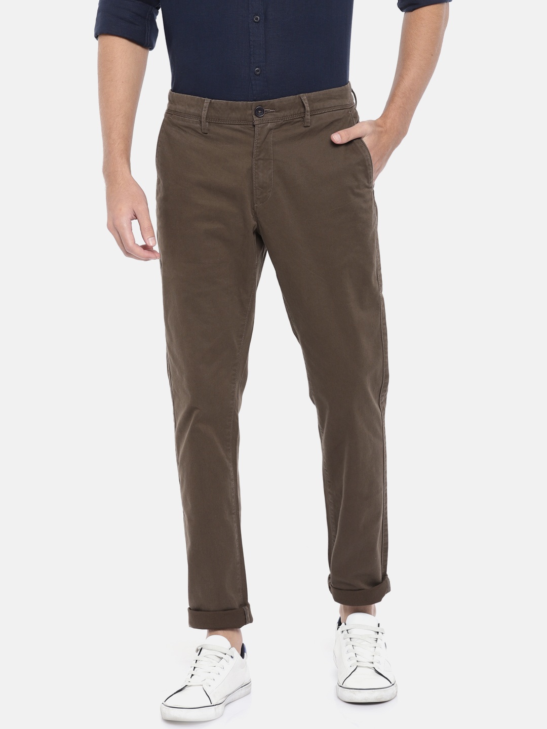 

U.S. Polo Assn. Men Olive Green Austin Trim Chinos