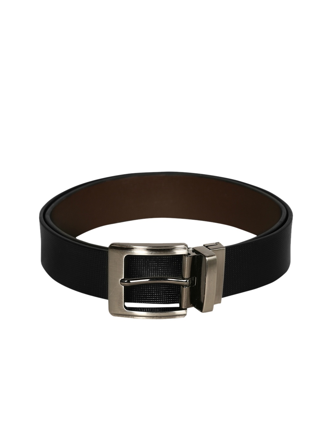 

SCHARF Men Brown & Black Leather Reversible Belt