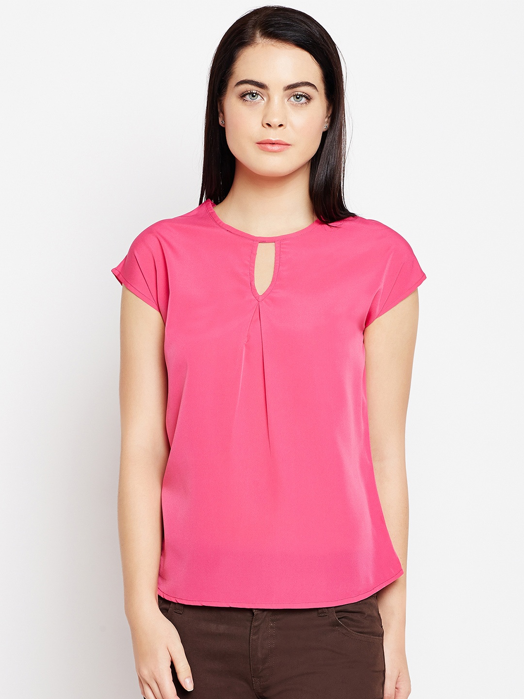 

WISSTLER Women Pink Solid Top