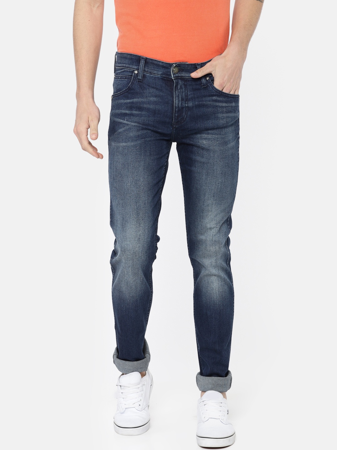 

Calvin Klein Jeans Men Blue Slim Fit Mid-Rise Clean Look Stretchable Jeans