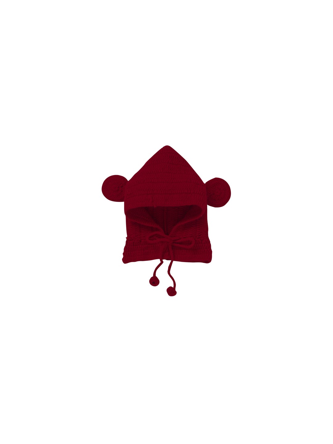 

CHUTPUT Kids Red Self Design Woolen Beanie